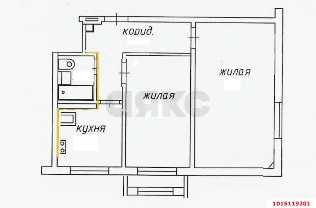 Фото №7: 2-комнатная квартира 44 м² - Краснодар, Центральный, ул. Щорса, 3А