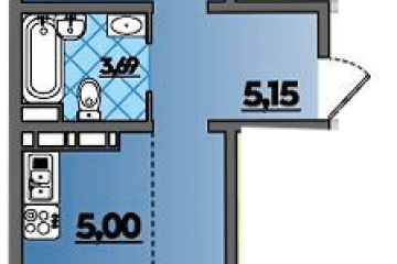 Фото №1: 1-комнатная квартира 44 м² - Берёзовый, мкр. жилой комплекс Молодёжный-2, ул. имени Профессора Малигонова, 42/3