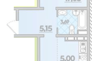 Фото №1: 1-комнатная квартира 44 м² - Берёзовый, мкр. жилой комплекс Молодёжный-2, ул. имени Профессора Малигонова, 42/3