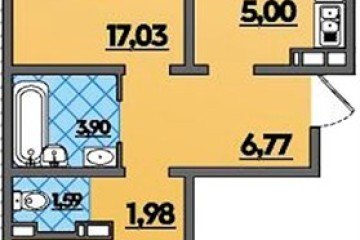 Фото №1: 2-комнатная квартира 63 м² - Берёзовый, мкр. жилой комплекс Молодёжный-2, ул. имени Профессора Малигонова, 42/3