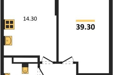 Фото №1: 1-комнатная квартира 39 м² - Краснодар, мкр. Прикубанский внутригородской округ, ул. Марины Цветаевой, 34