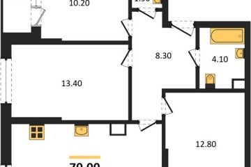 Фото №1: 3-комнатная квартира 70 м² - Краснодар, мкр. Прикубанский внутригородской округ, ул. Марины Цветаевой, 34