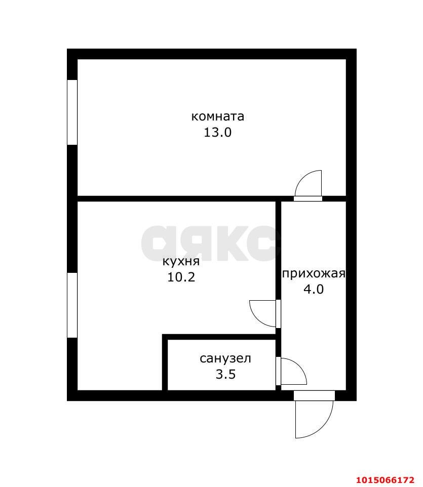 Фото №9: 1-комнатная квартира 30 м² - Краснодар, Музыкальный, ул. имени Сергея Есенина, 82