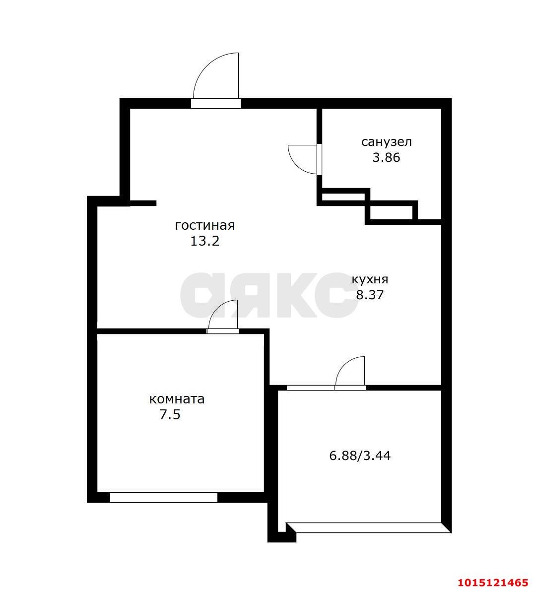 Фото №13: 1-комнатная квартира 42 м² - Краснодар, Догма Парк, ул. Марины Цветаевой, 17к2