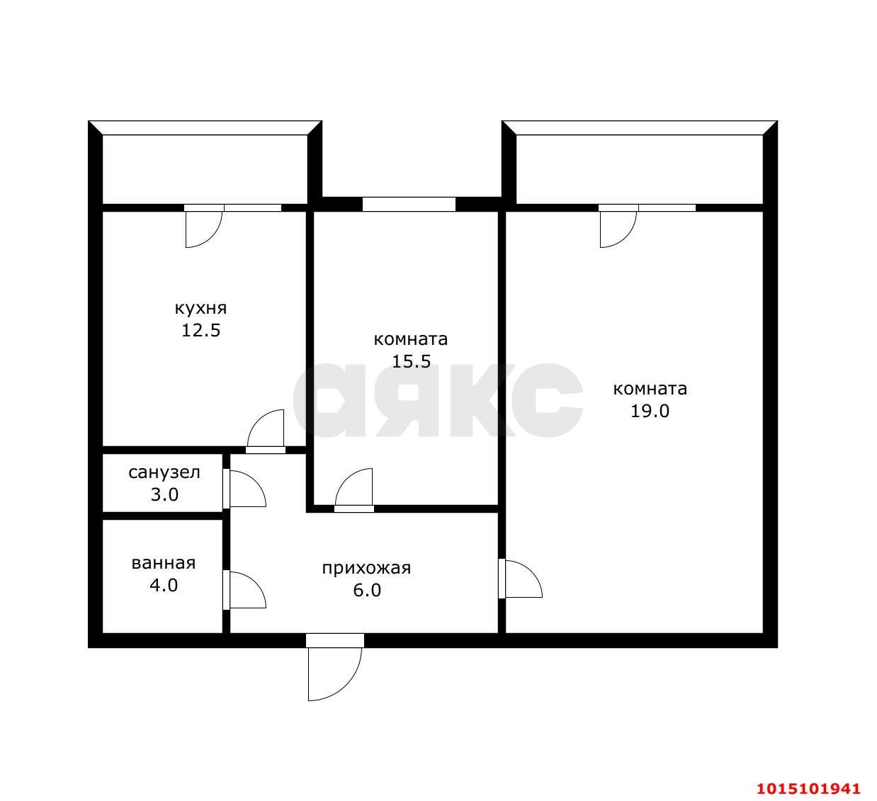Фото №12: 2-комнатная квартира 65 м² - Краснодар, жилой комплекс Инсити, ул. Евгении Жигуленко, 11/2