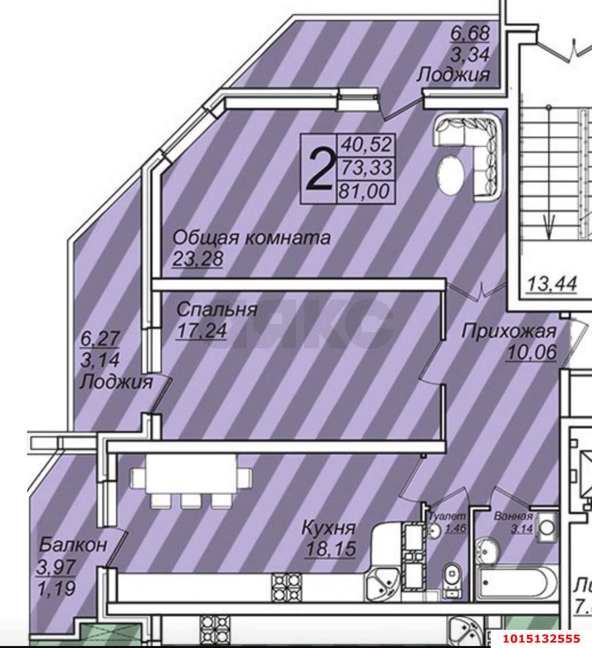 Фото №17: 2-комнатная квартира 81 м² - Краснодар, ЖК Большая Таманская, ул. Таманская, 153к1