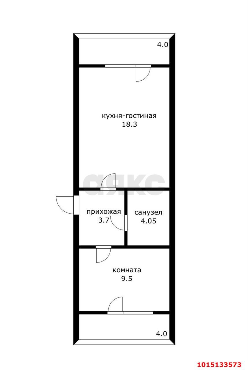 Фото №15: 1-комнатная квартира 43 м² - Краснодар, ЖК Лучезарный, ул. Московская, 154к2