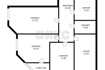 Фото №4: 3-комнатная квартира 74 м² - Краснодар, мкр. жилой комплекс Большая Таманская, ул. Таманская, 153к3