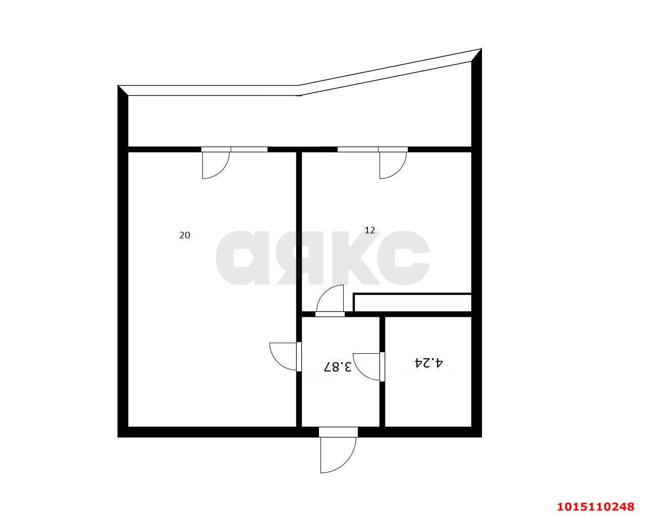 Фото №18: 1-комнатная квартира 45 м² - Краснодар, Завод Измерительных Приборов, ул. Карякина, 5к1