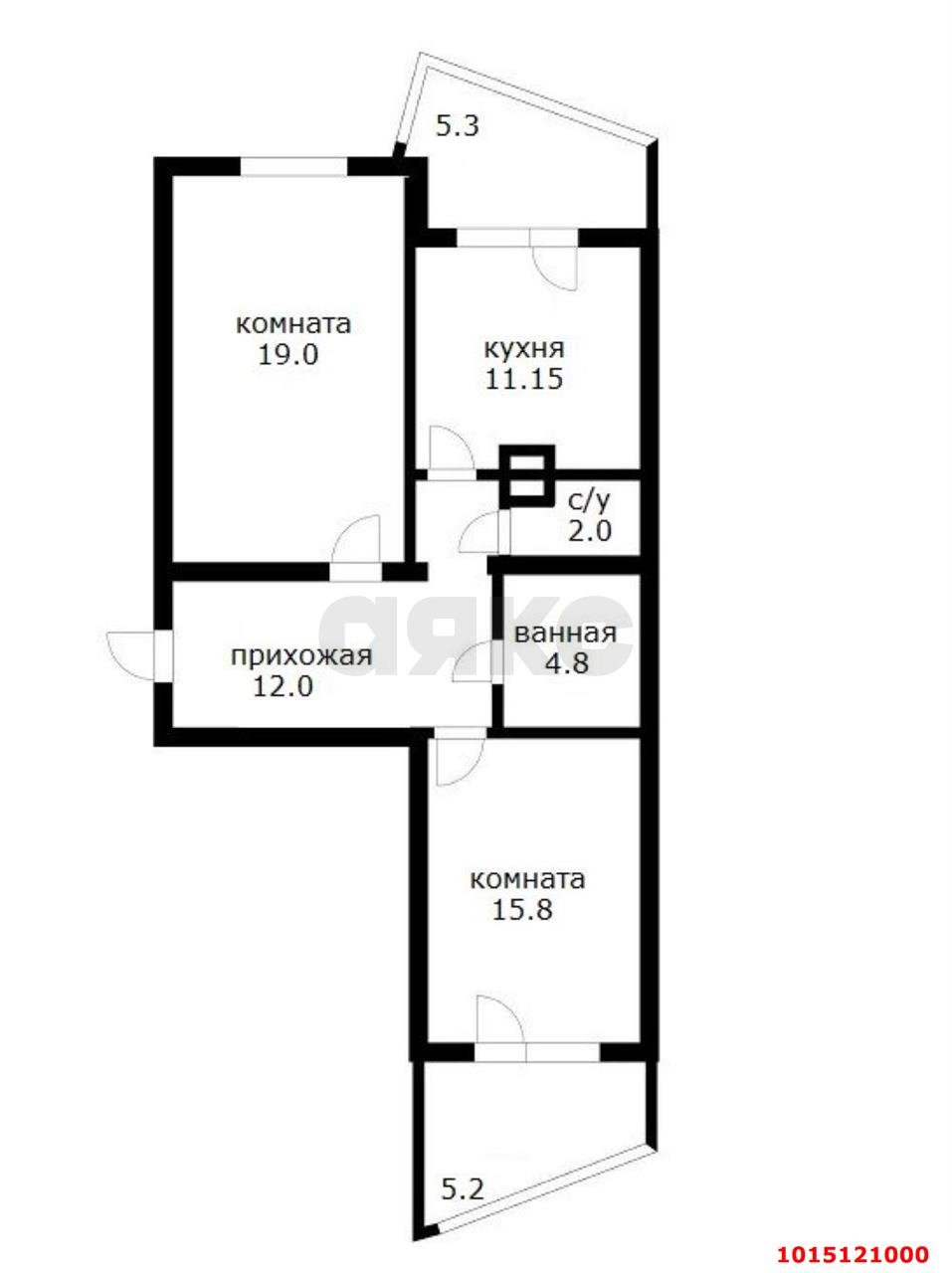 Фото №8: 2-комнатная квартира 73 м² - Краснодар, квартал Народный, пер. Ленинский, 20/1А