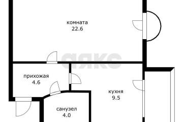 Фото №3: 1-комнатная квартира 41 м² - Краснодар, мкр. Музыкальный, ул. имени Сергея Есенина, 149