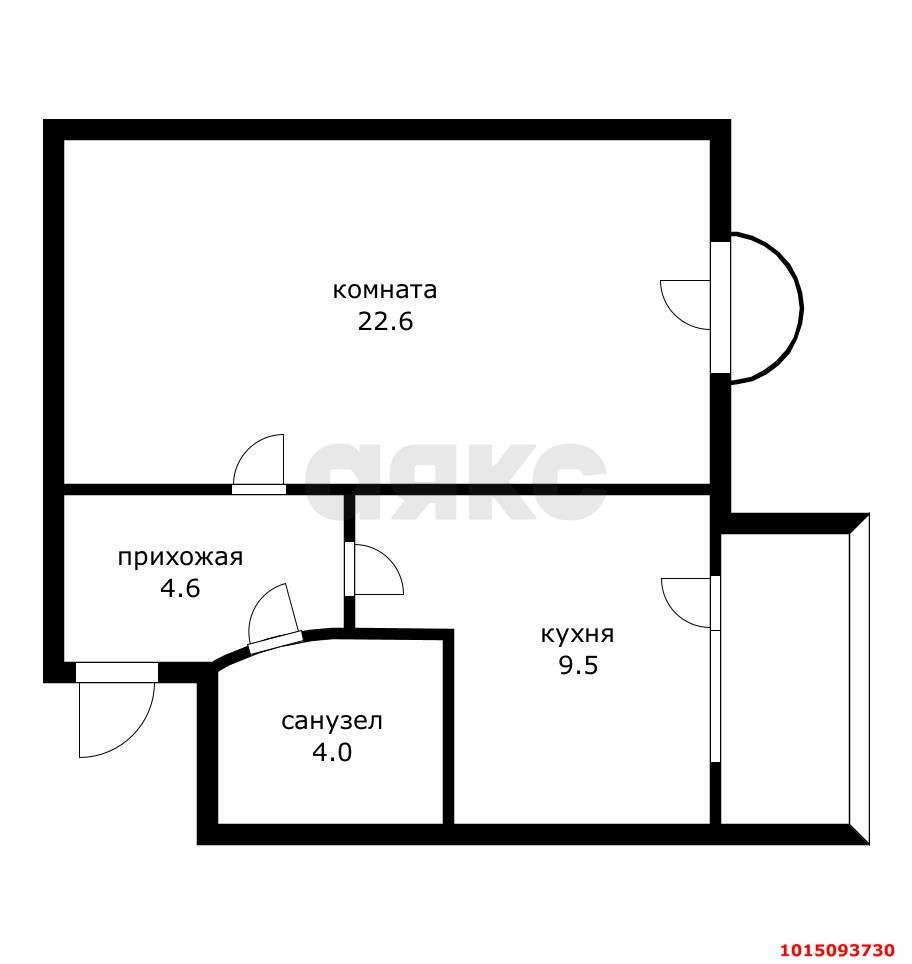 Фото №3: 1-комнатная квартира 45 м² - Краснодар, Прикубанский внутригородской округ, имени Петра Метальникова, Завод Радиоизмерительных Приборов, жилой комплекс Лучезарный, мкр. Музыкальный, ул. имени Сергея Есенина, 149