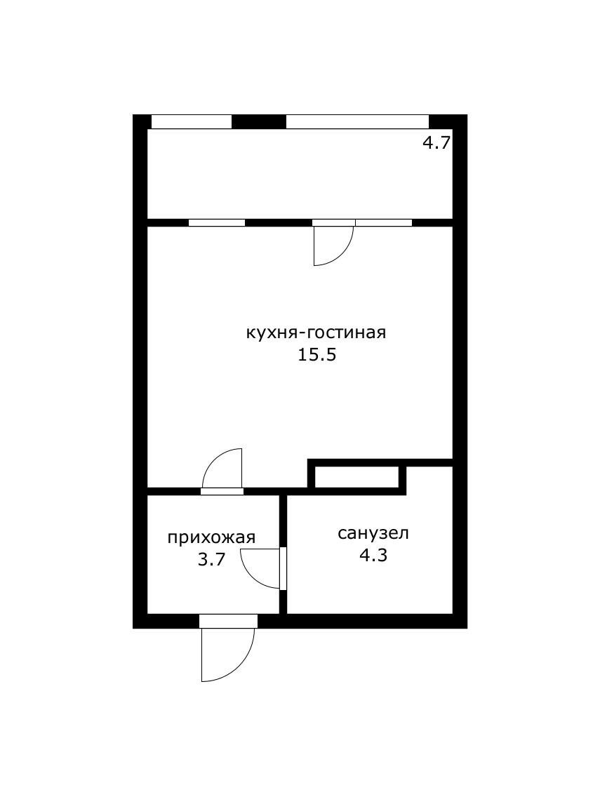 Фото №12: Студия 28 м² - Краснодар, ЖК Все Свои Вип, Центральный внутригородской округ, Табачная Фабрика, мкр. жилой комплекс Все Свои, ул. Колхозная, 5/2