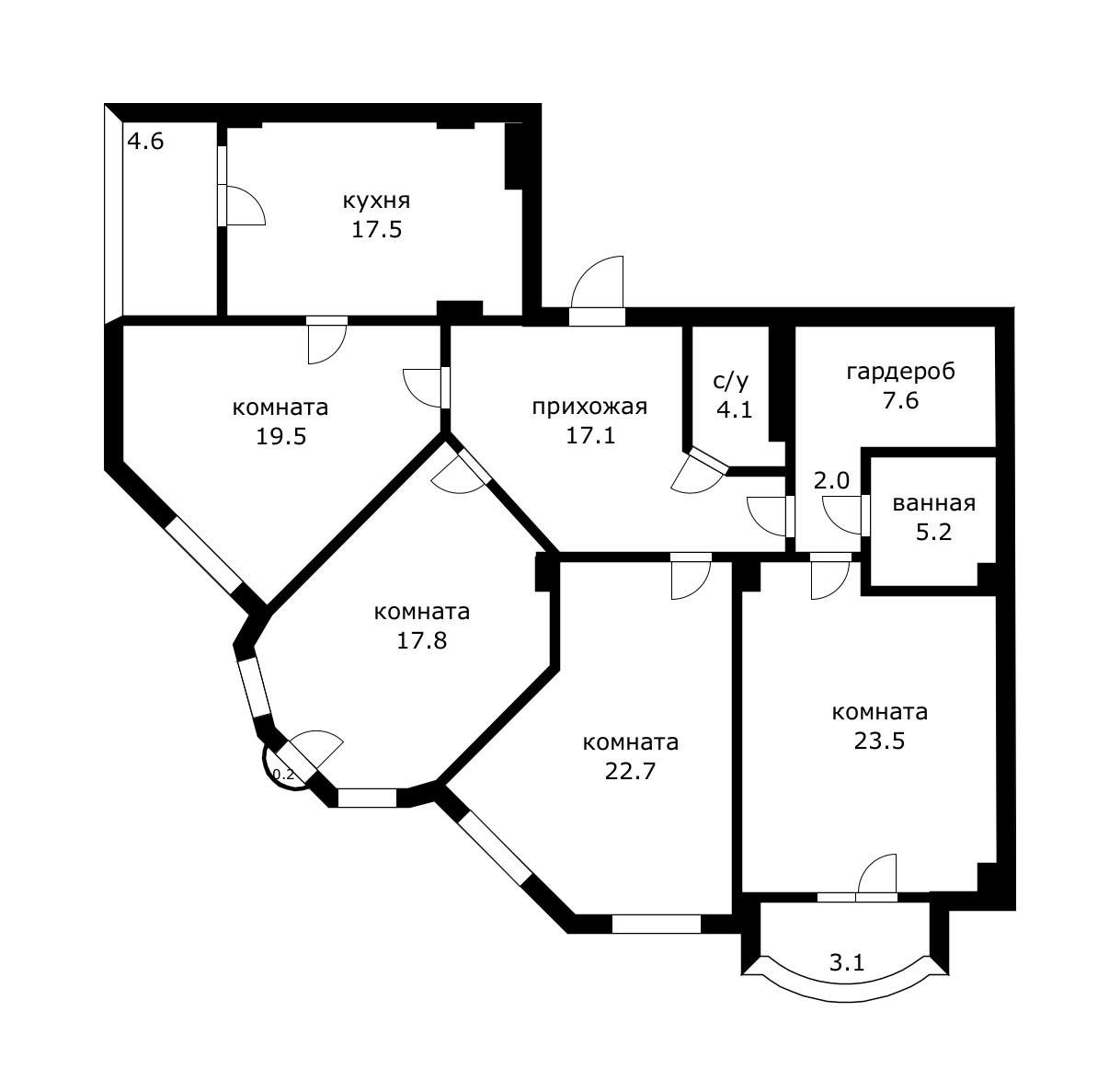 Фото №37: 3-комнатная квартира 137 м² - Краснодар, Центральный внутригородской округ, Западный внутригородской округ, мкр. Центральный, ул. Октябрьская, 74