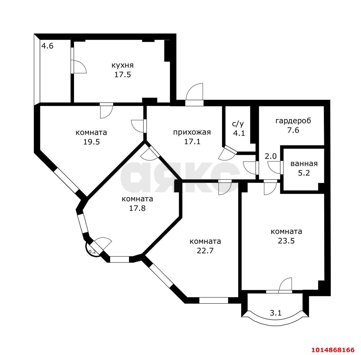 Фото №48: 4-комнатная квартира 137 м² - Краснодар, Центральный, ул. Октябрьская, 74