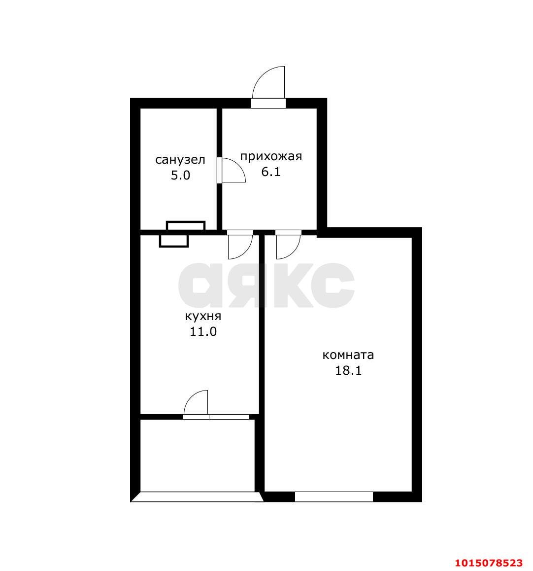 Фото №11: 1-комнатная квартира 40 м² - Краснодар, ЖК Возрождение, ул. имени 40-летия Победы, 133