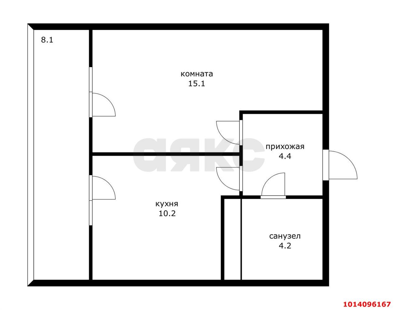 Фото №17: 1-комнатная квартира 42 м² - Краснодар, жилой комплекс Отражение, ул. Конгрессная, 41