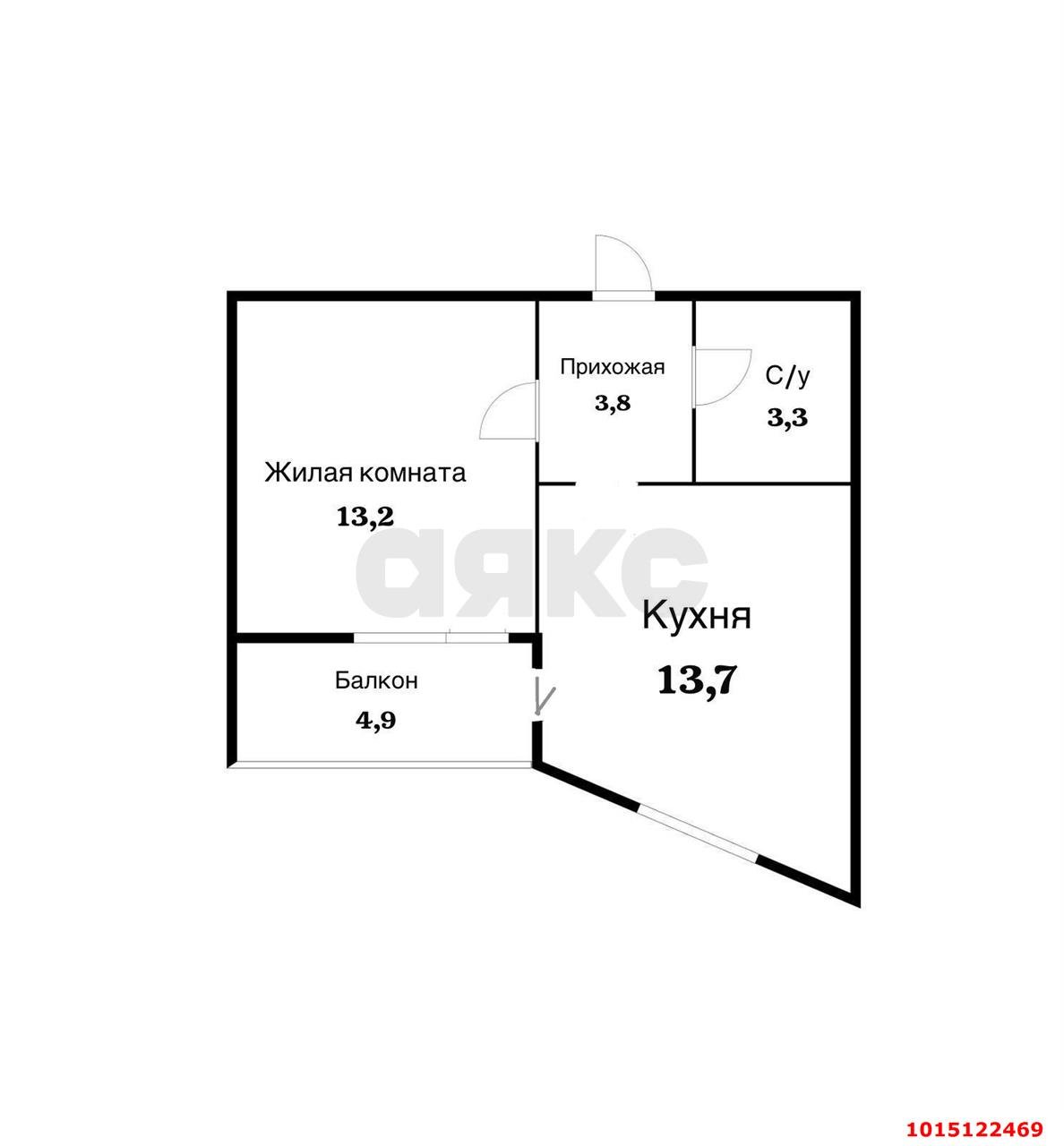 Фото №9: 1-комнатная квартира 34 м² - Краснодар, ЖК Барселона, ул. имени 40-летия Победы, 97