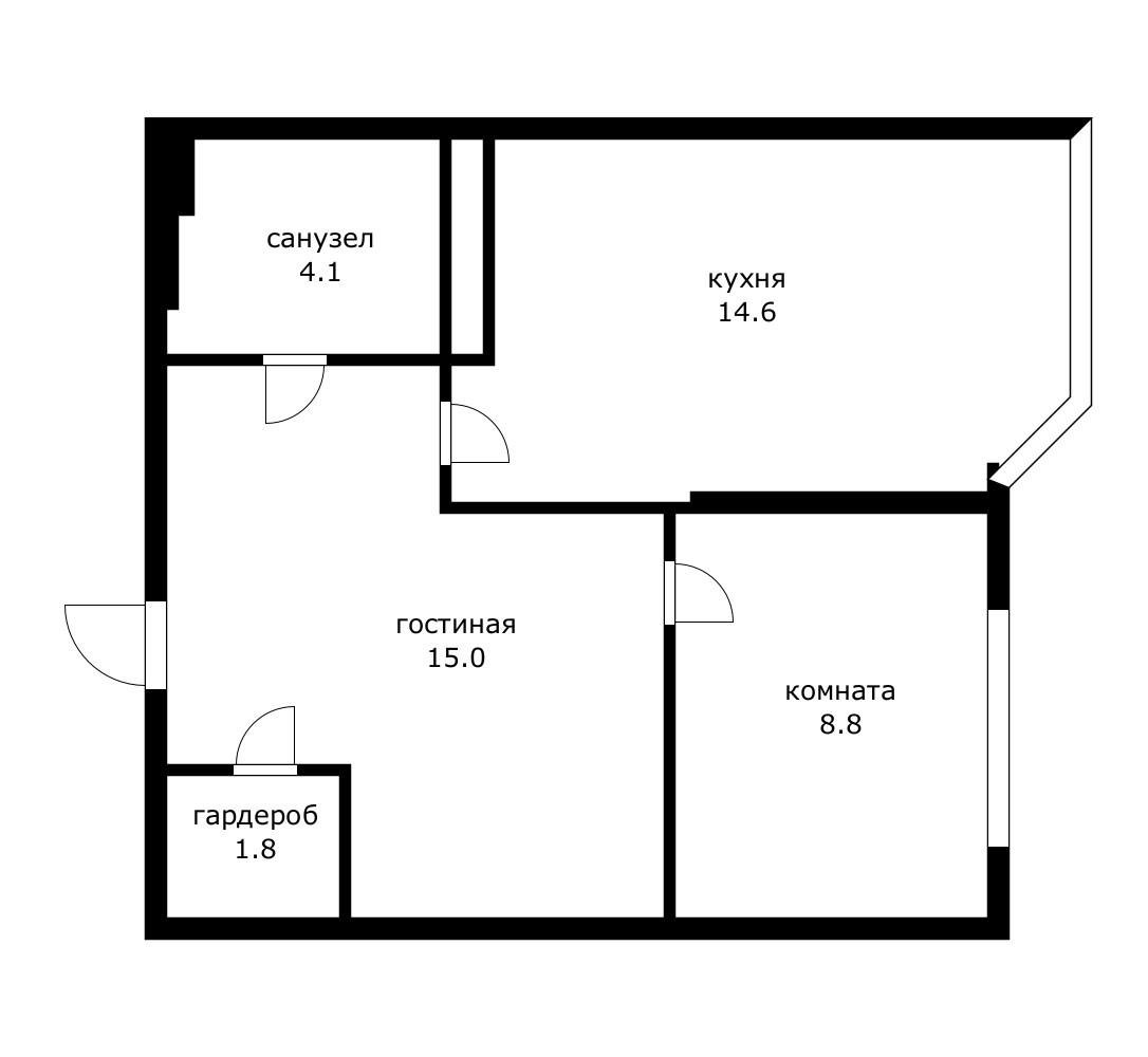 Фото №6: 1-комнатная квартира 44 м² - Краснодар, Карасунский внутригородской округ, мкр. жилой комплекс Сказка Град, ул. имени В.Н. Мачуги, 166к2