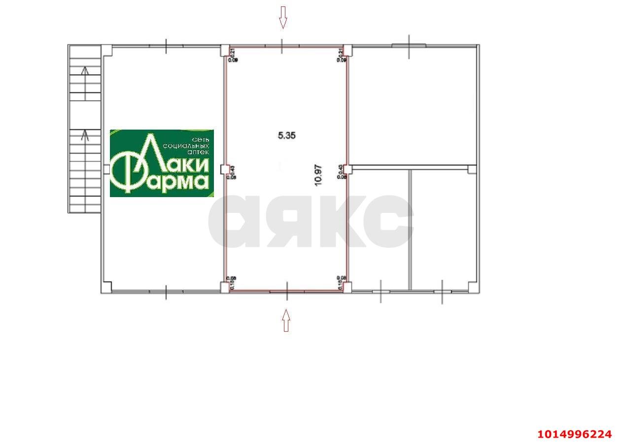 Фото №4: Торговое помещение 59 м² - Краснодар, имени Маршала Жукова, ул. Александра Покрышкина, 2/3