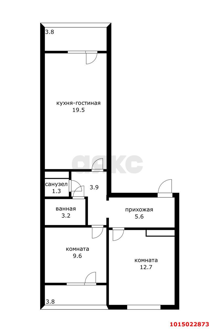 Фото №19: 2-комнатная квартира 55 м² - Краснодар, Восточно-Кругликовский, ул. Героя Владислава Посадского, 40
