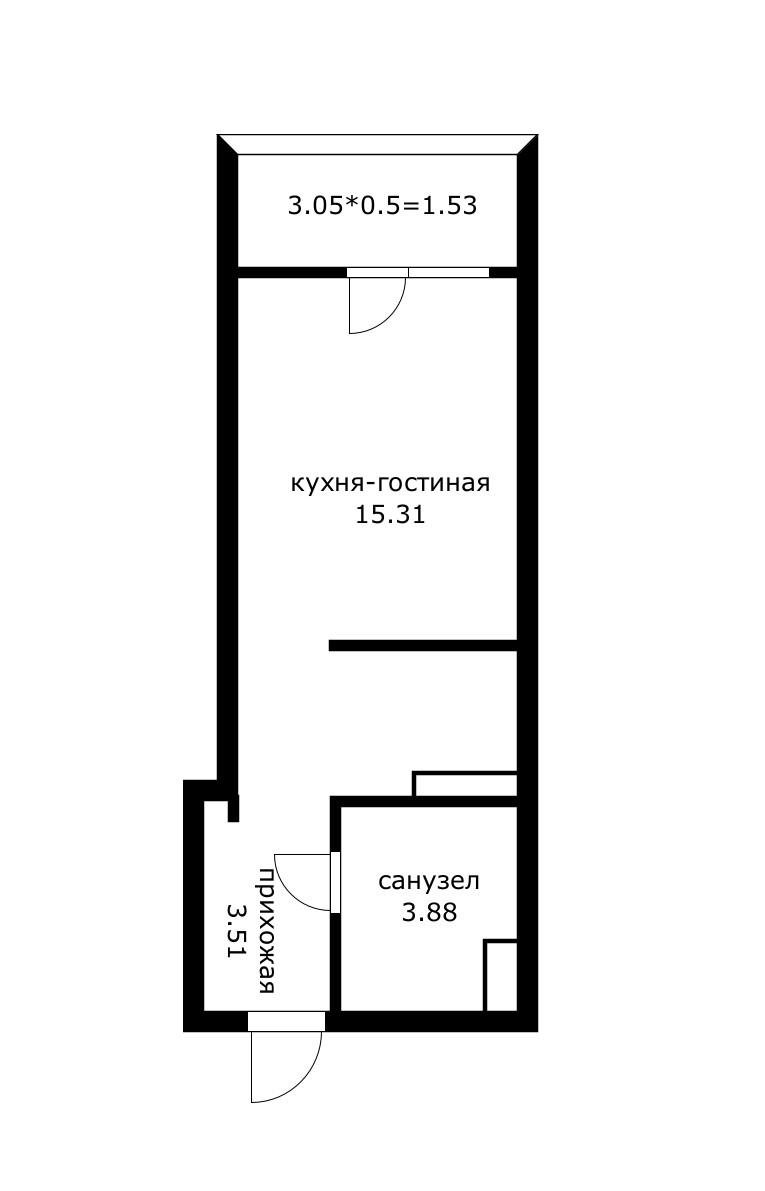 Фото №6: Студия 24 м² - Краснодар, Прикубанский внутригородской округ, жилой комплекс Приоритет, жилой комплекс Мозаика, ж/м имени Демьяна Бедного, ул. Степная, 1/1