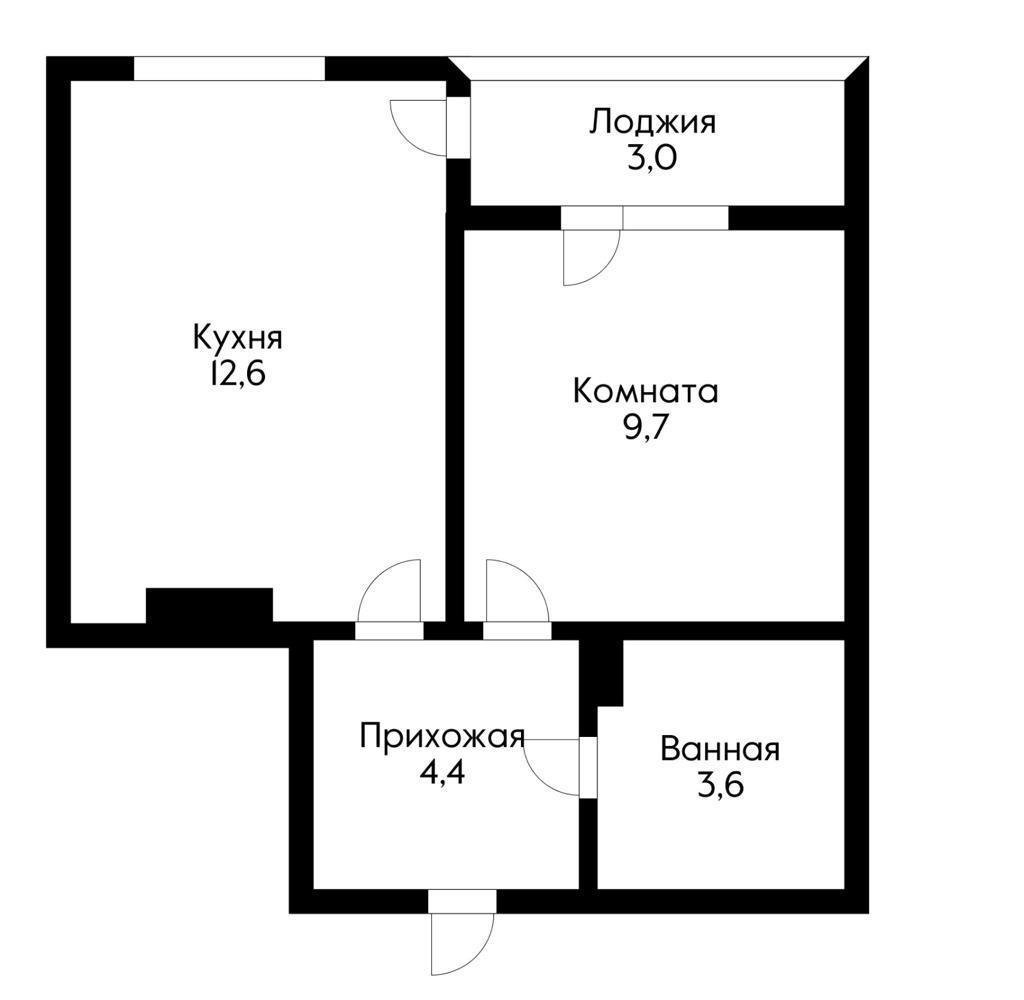 Фото №12: 1-комнатная квартира 34 м² - Краснодар, Прикубанский внутригородской округ, мкр. жилой комплекс Самолёт-2, ул. Западный Обход, 57к2