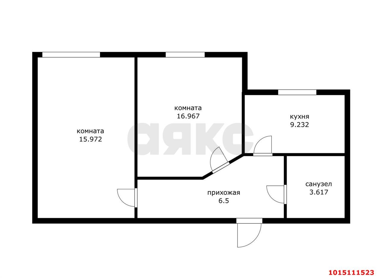 Фото №12: 2-комнатная квартира 53 м² - Краснодар, ЖК Прованс, ул. Генерала Петрова, 1