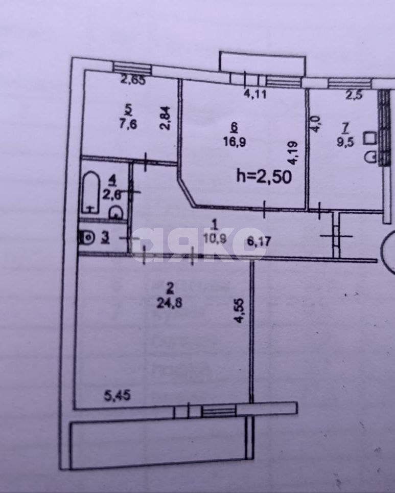 Фото №9: 4-комнатная квартира 77 м² - Мариуполь, Левобережный, пр-кт Тульский, 89