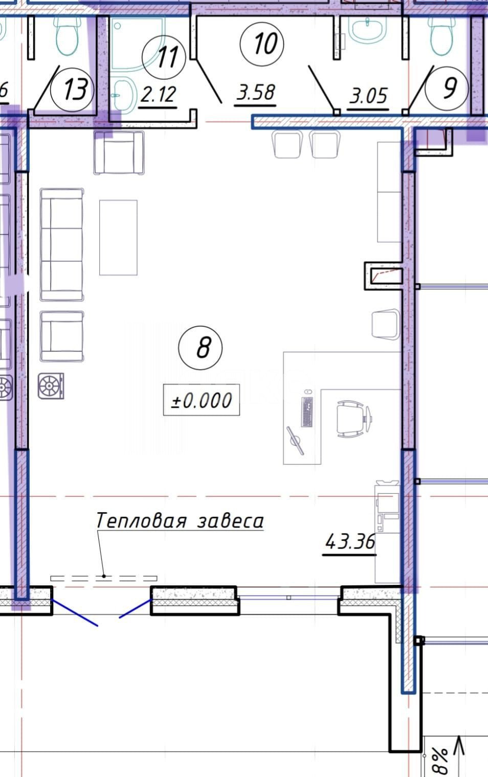 Фото №6: Коммерция 52 м² - Ростов-на-Дону, жилой комплекс Современник, ул. Зорге, 11