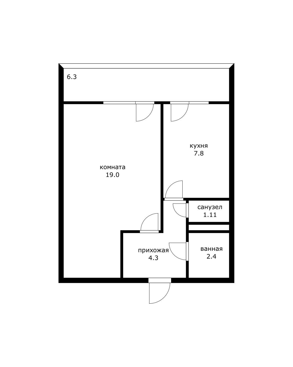 Фото №6: 1-комнатная квартира 41 м² - Краснодар, Центральный внутригородской округ, Покровка, мкр. Центральный, ул. Новокузнечная, 127