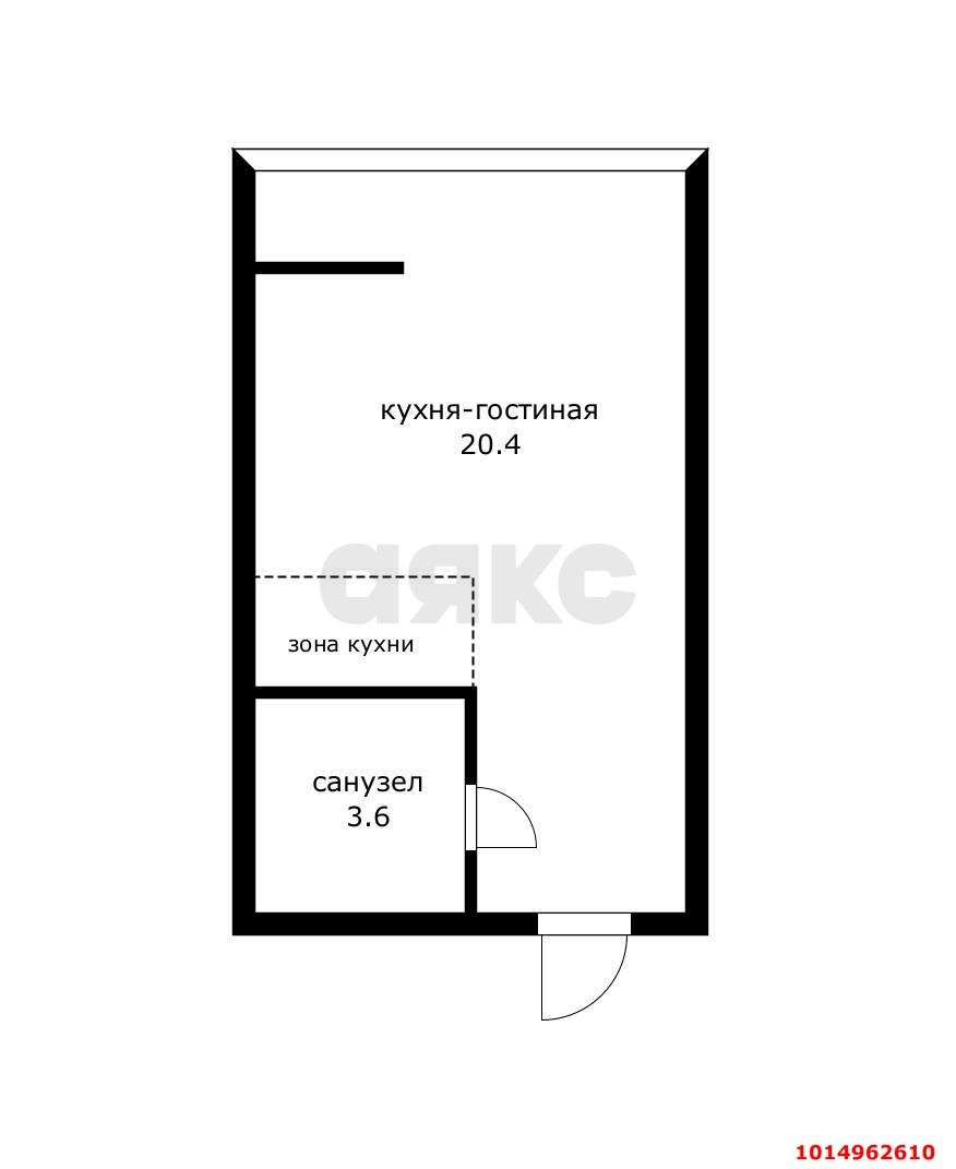 Фото №8: Студия 24 м² - Краснодар, жилой комплекс Радуга, ул. Евгении Жигуленко, 7