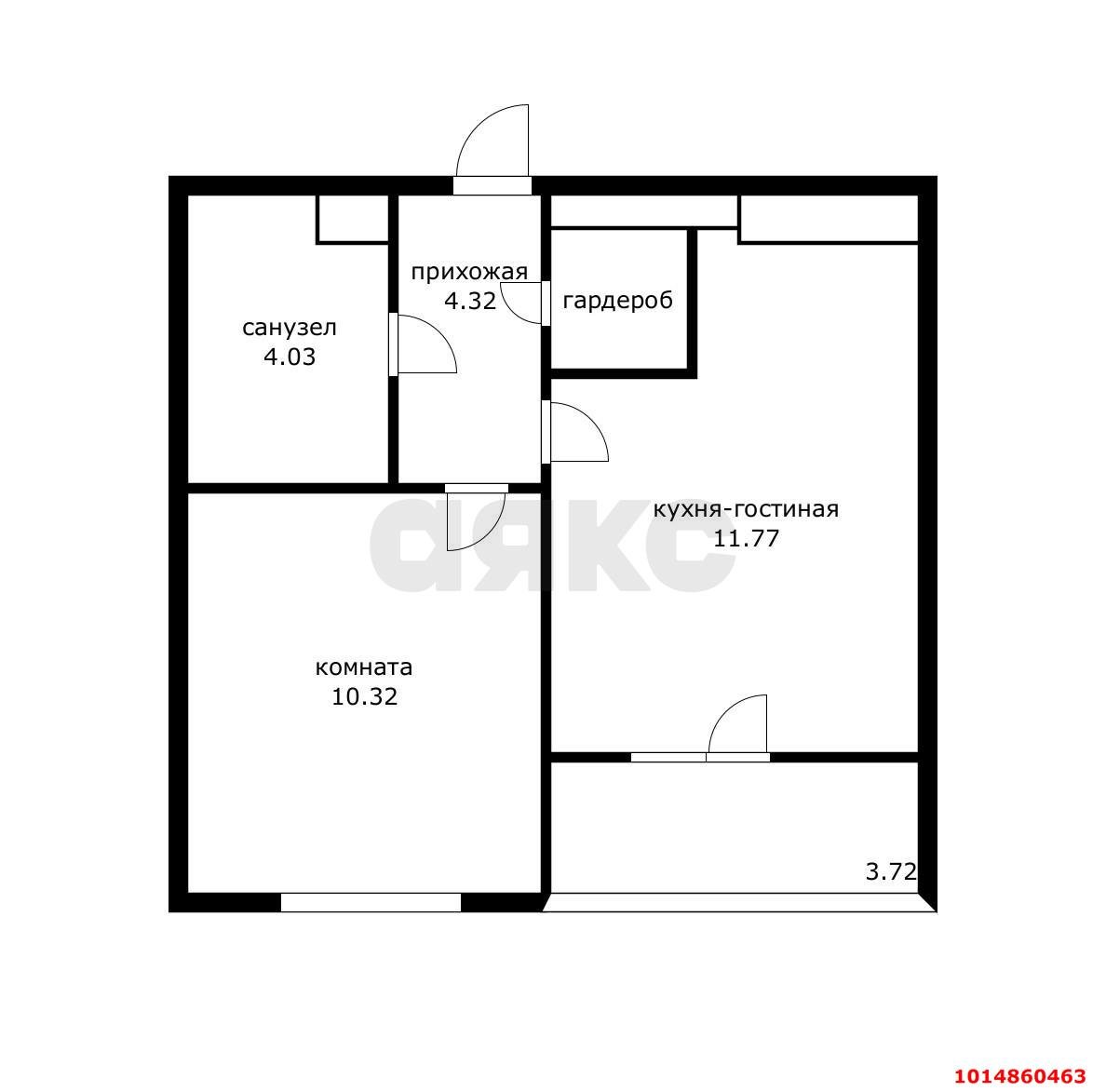 Фото №8: 1-комнатная квартира 32 м² - Краснодар, ЖК Тёплые Края, ул. имени Виктора Анфиногенова, 12к3