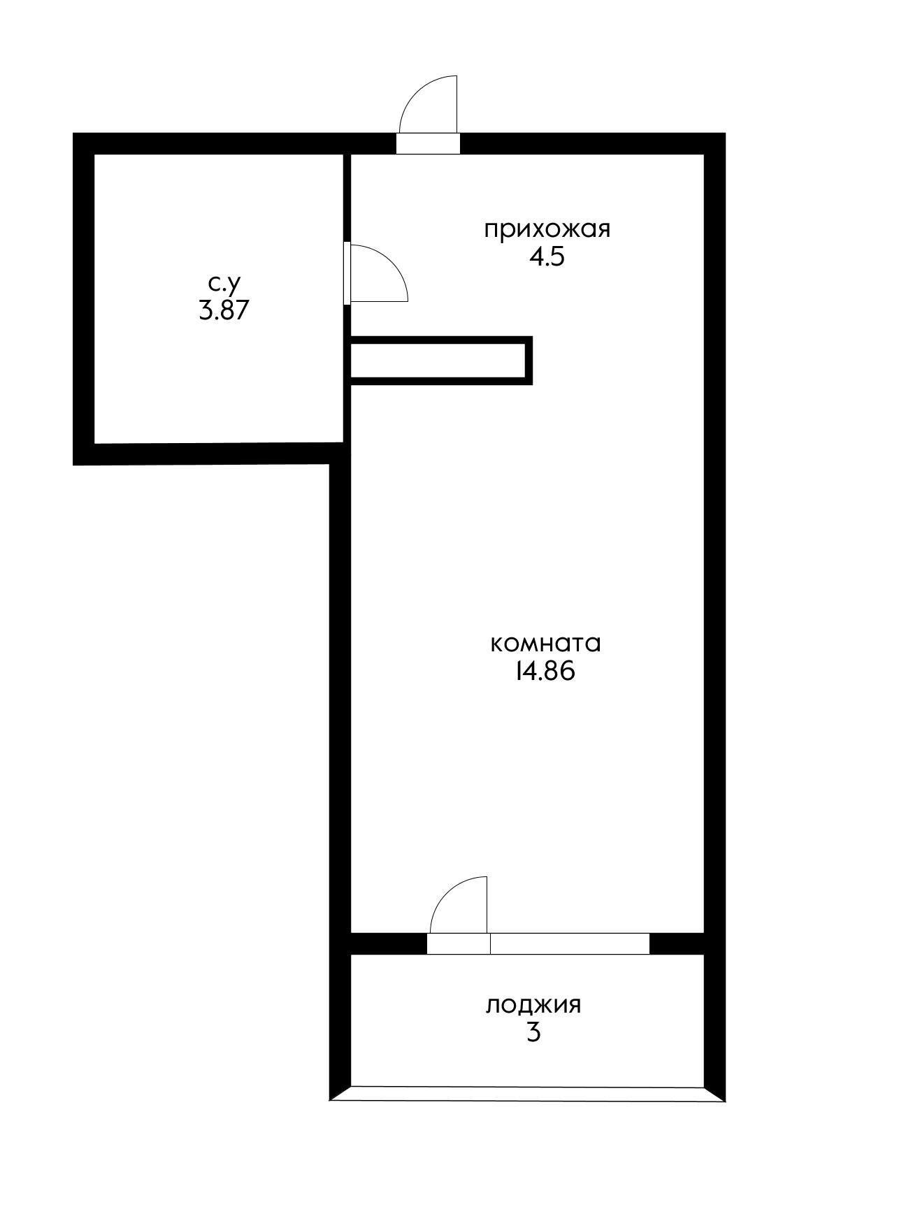 Фото №18: Студия 26 м² - Краснодар, Прикубанский внутригородской округ, имени Петра Метальникова, мкр. ЖК Выше, ул. Евгении Жигуленко, 25к1