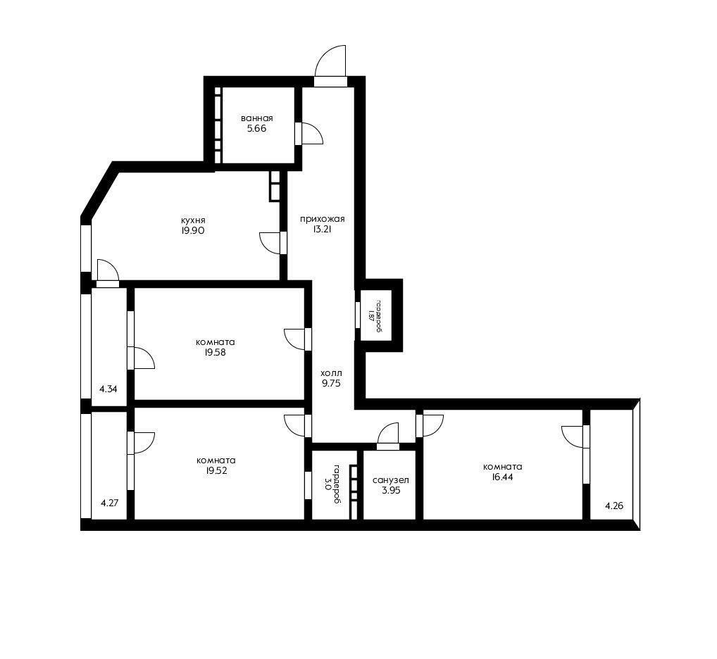Фото №10: 3-комнатная квартира 129 м² - Краснодар, Кожзавод, мкр. Западный внутригородской округ, ул. Кожевенная, 26