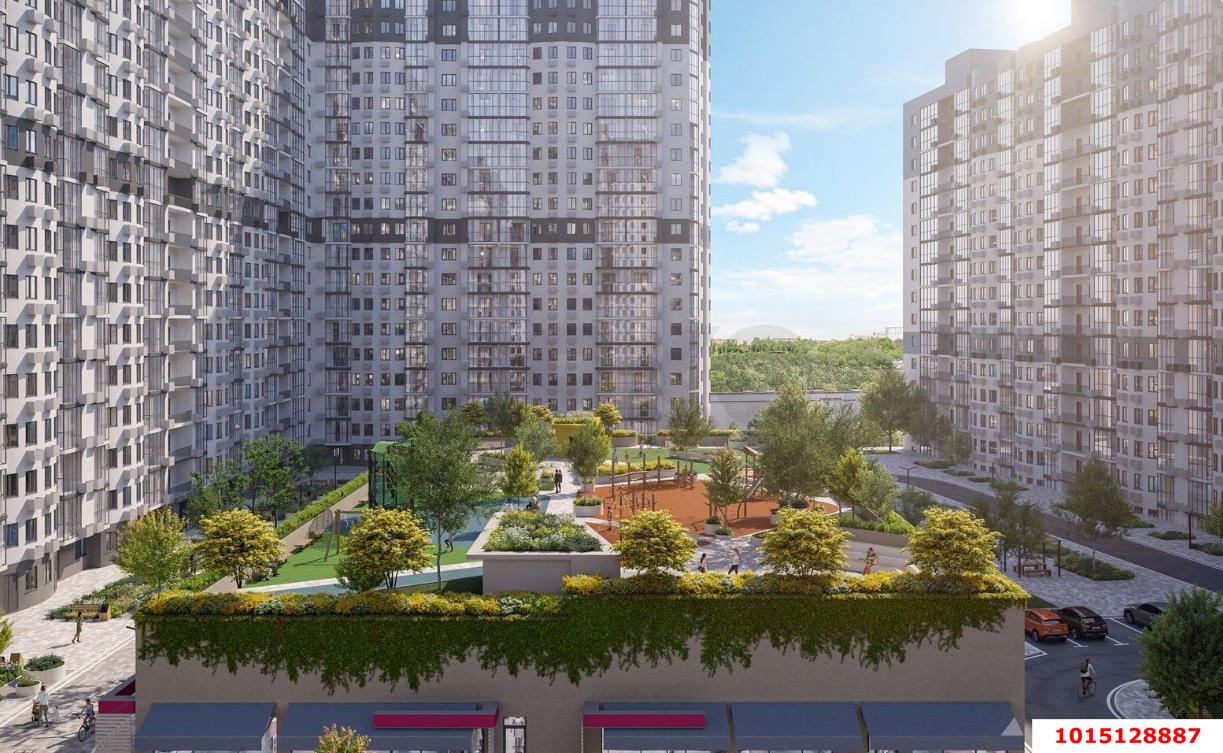 Фото №1: 1-комнатная квартира 40 м² - Краснодар, жилой комплекс Режиссёр, ул. Уральская, 100/8