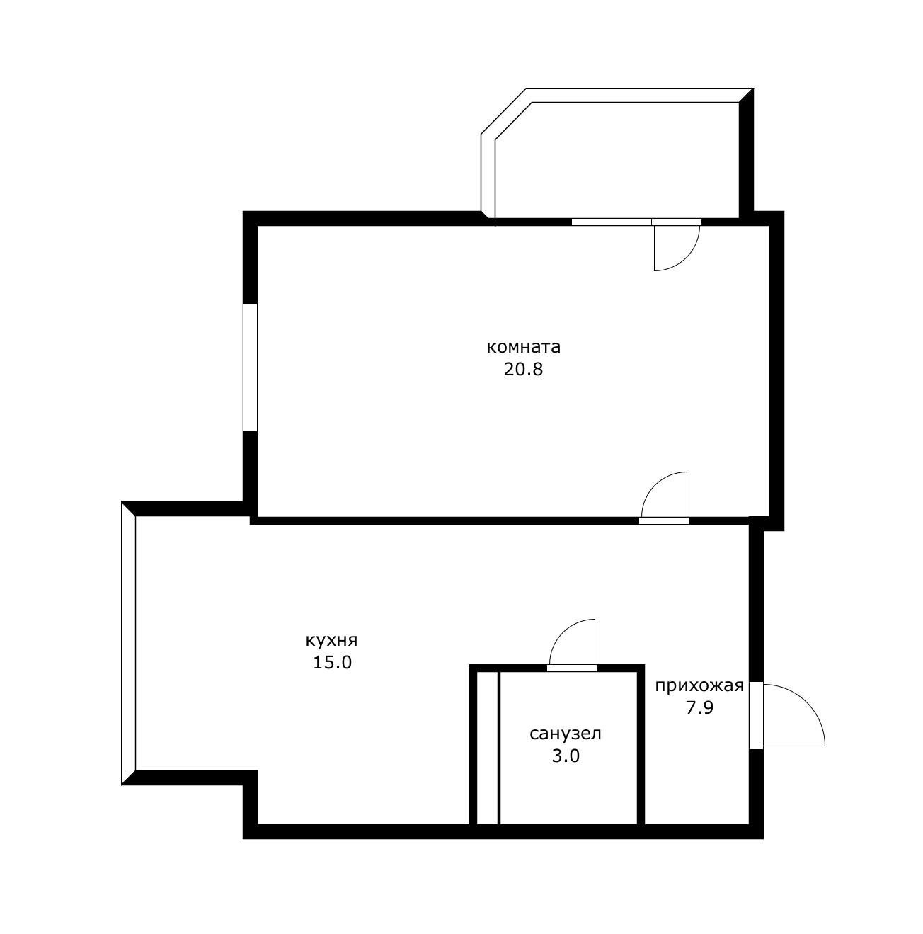 Фото №10: 1-комнатная квартира 46 м² - Краснодар, Прикубанский внутригородской округ, мкр. Фестивальный, пр-кт Константина Образцова, 2/1