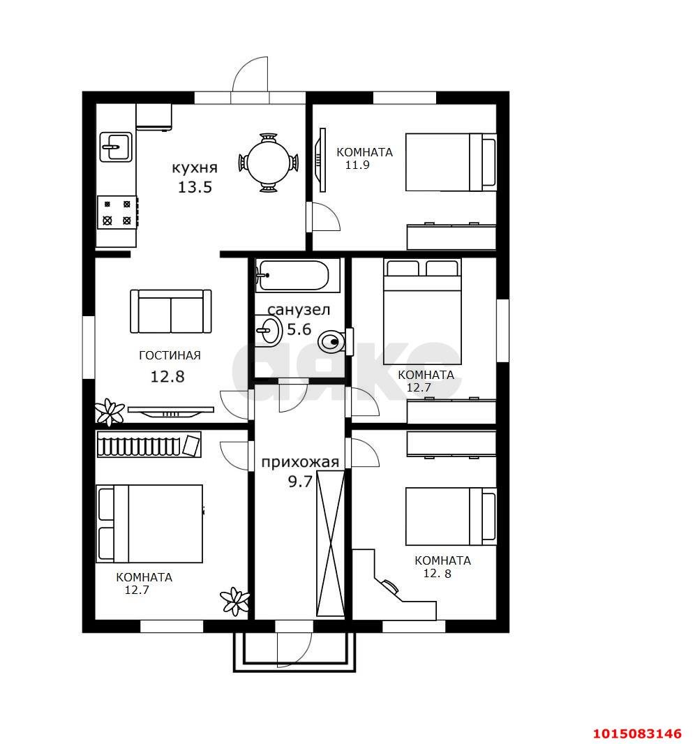 Фото №6: Дом 91 м² + 4.06 сот. - СНТ Строитель, Прикубанский внутригородской округ, ул. Восточная, 14