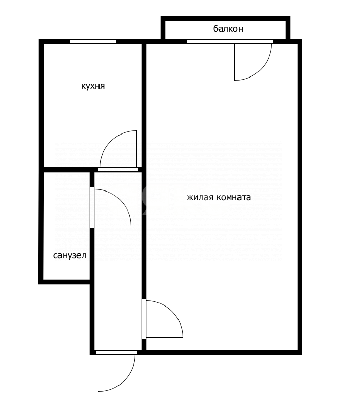 Фото №6: 1-комнатная квартира 28 м² - Майкоп, квартал Кужорский переезд, ул. Кужорская, 100