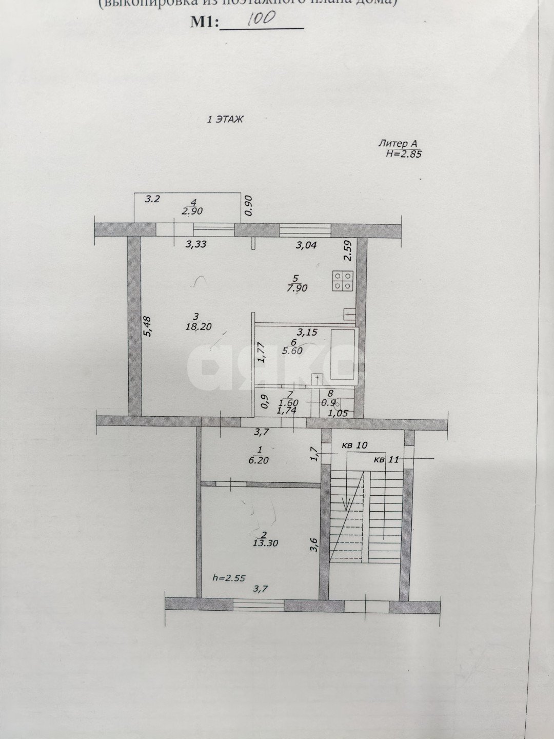 Фото №23: 2-комнатная квартира 53 м² - Кореновск, мкр. 2-й квартал, ул. Горького, 105