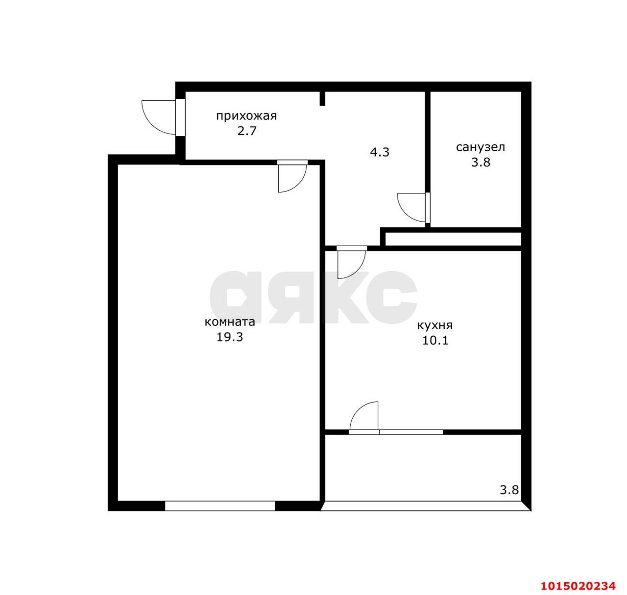 Фото №7: 1-комнатная квартира 40 м² - Краснодар, Восточно-Кругликовский, ул. им. Героя Яцкова И.В., 16