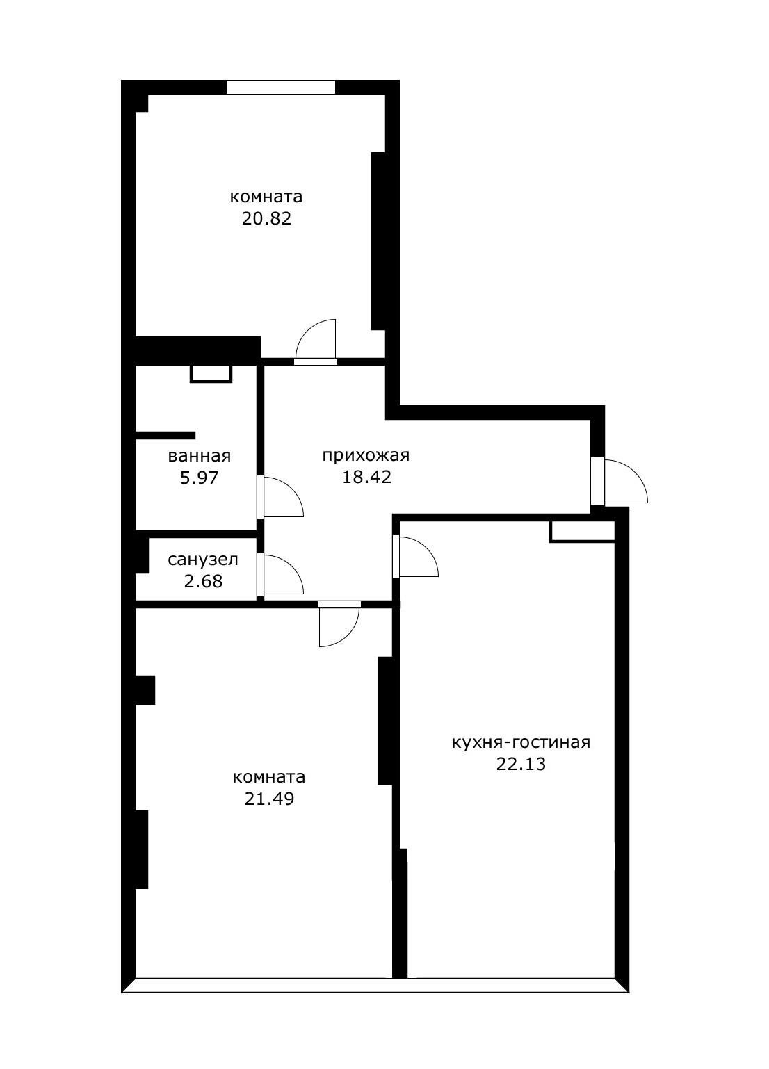 Фото №7: 3-комнатная квартира 96 м² - Краснодар, Прикубанский внутригородской округ, мкр. Фестивальный, ул. Гагарина, 232