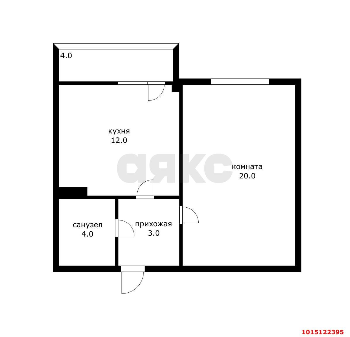 Фото №13: 1-комнатная квартира 42 м² - Краснодар, Пашковский, ул. Лавочкина, 21