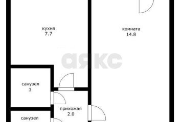 Фото №2: 1-комнатная квартира 32 м² - Краснодар, мкр. Черёмушки, ул. Селезнёва, 88