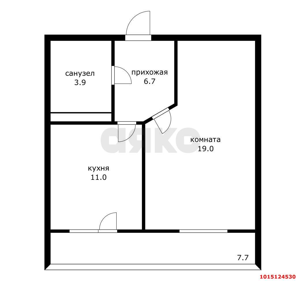Фото №17: 1-комнатная квартира 47 м² - Краснодар, 2-я Площадка, ул. Кореновская, 2/1