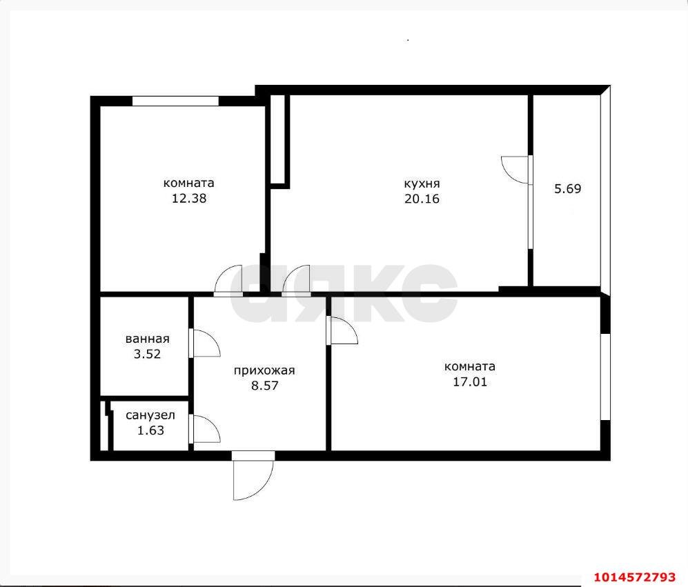 Фото №16: 2-комнатная квартира 70 м² - Краснодар, Достояние, ул. Конгрессная, 33к1