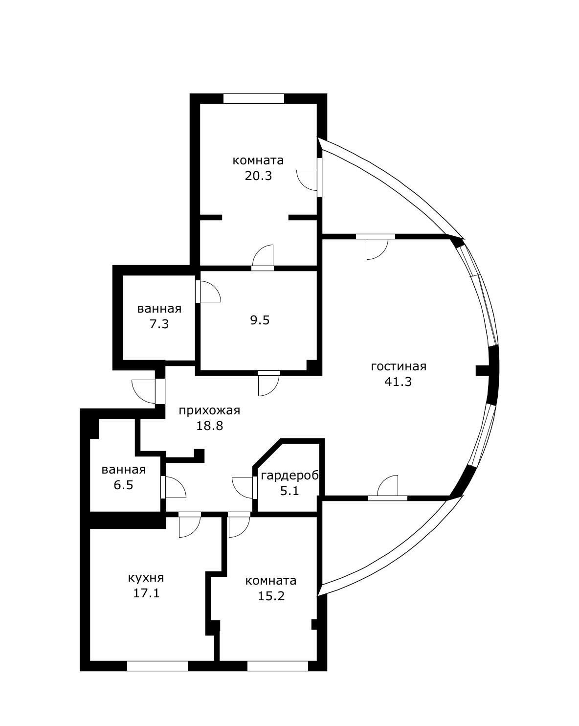 Фото №28: 3-комнатная квартира 150 м² - Краснодар, Кожзавод, ЖК Резиденция, мкр. Западный внутригородской округ, ул. Кожевенная, 22