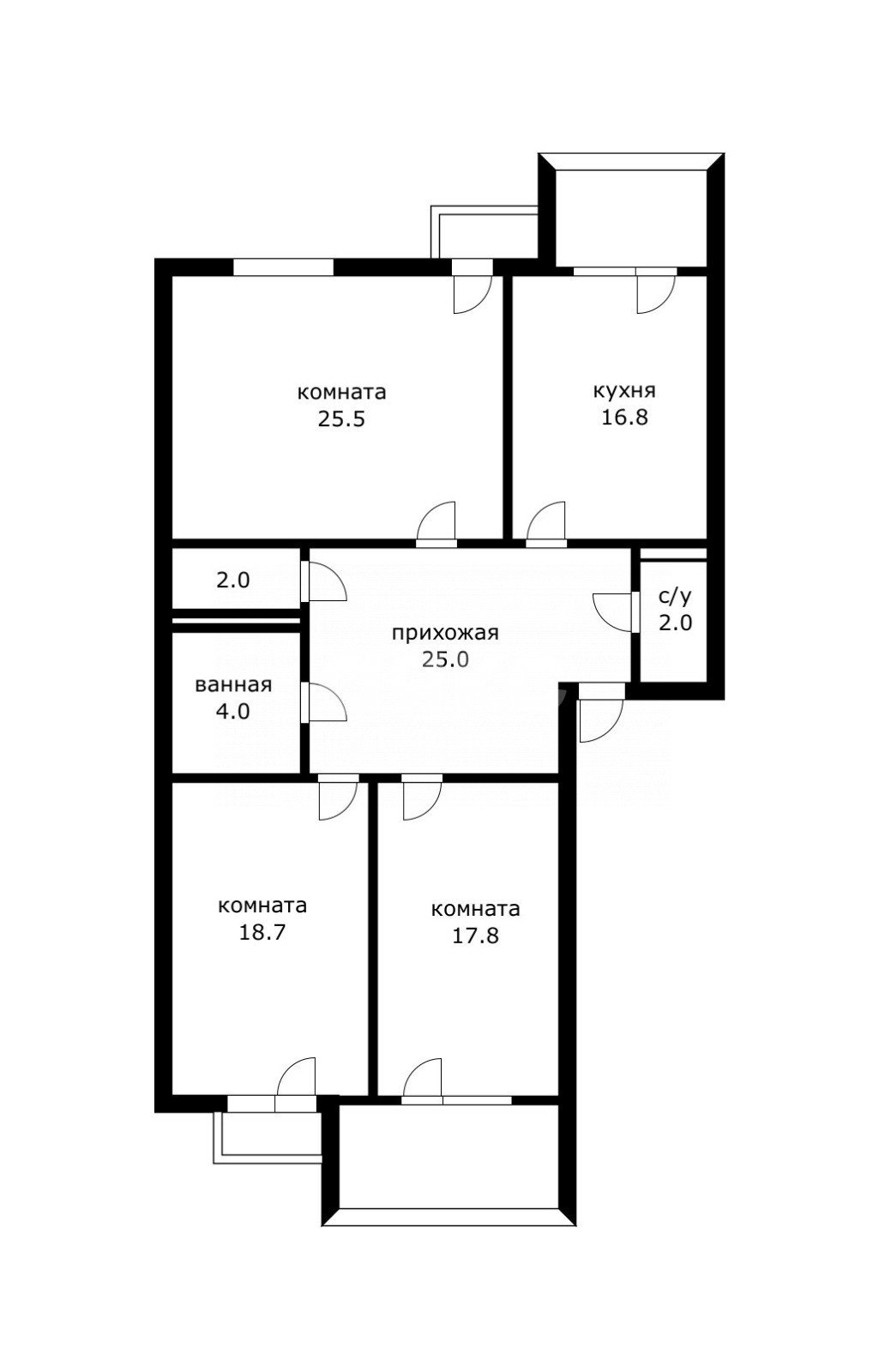 Фото №43: 3-комнатная квартира 112 м² - Троицк, Солнечный, б-р Троицкий, 7