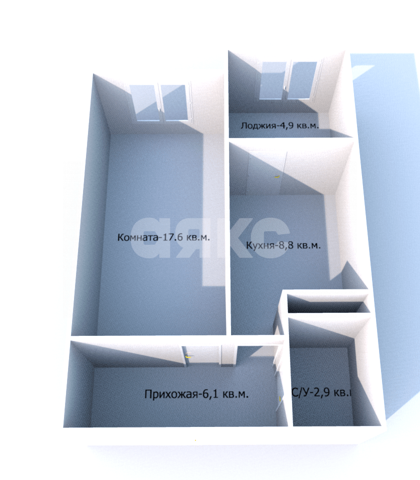 Фото №17: 1-комнатная квартира 40 м² - Анапа, жилой дом На Адмирала Пустошкина, ул. Ленина, 190к2