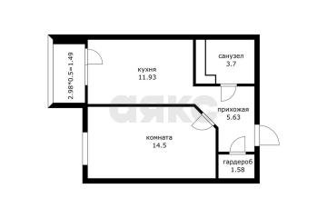 Фото №1: 1-комнатная квартира 40 м² - Краснодар, мкр. Прикубанский внутригородской округ, ул. Дубравная, 1